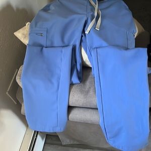 FIGS ciel blue scrub pant